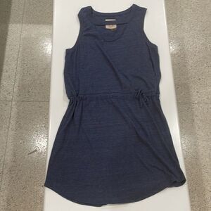 CHASER blue Roxy cutout neck drawstring waist sleeveless dress M